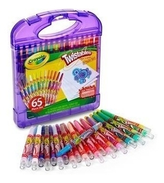 Kit Crayones Twistables Mini Retráctiles x 65 Piezas