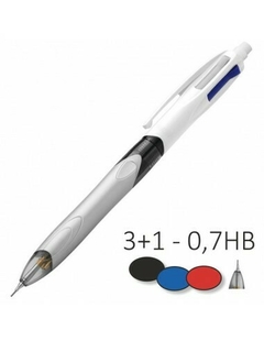 BIC Bolígrafo y lápiz 3+1 de 4 colores, punta media - comprar online