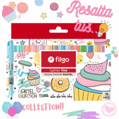 Resaltador Filgo Pastel Collection Lighter Fine Clásicos-Retro-Candy-Galaxy x 18