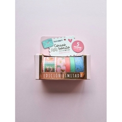 WASHI TAPE BOX 5 ROLLOS de 4mts COLECCION CORREO