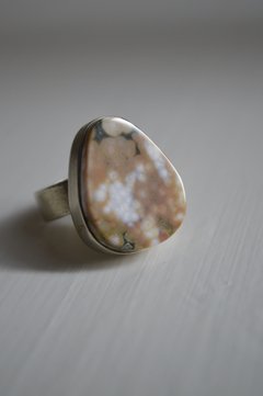 Anillo Mineral Jasper Océano ▽ Listo para retirar en internet