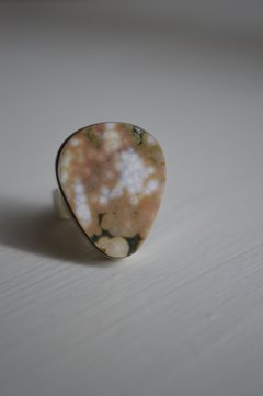 Anillo Mineral Jasper Océano ▽ Listo para retirar