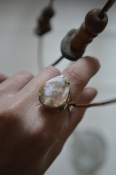 Anillo Mineral Jasper Océano ▽ Listo para retirar - comprar online