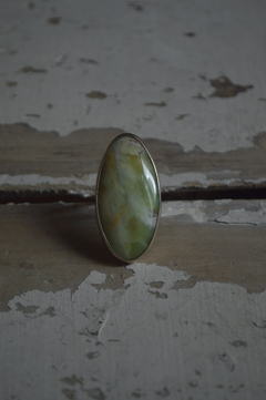 Imagen de Anillo Mineral African Green Opal ▽ Listo para entregar