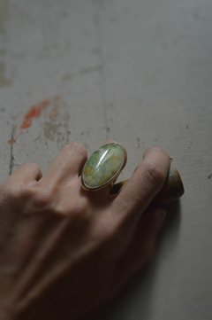 Anillo Mineral African Green Opal ▽ Listo para entregar - comprar online