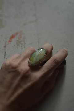 Anillo Mineral African Green Opal ▽ Listo para entregar - tienda online