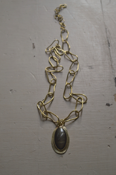 Collar Obsidiana dorada ▽ Listo para entregar - comprar online