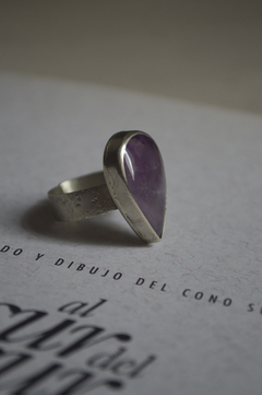 Anillo Mineral Amatista ▽ Listo para entregar - Marcapiel