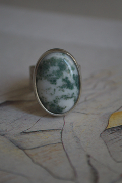 Anillo Mineral Tree Jaspe ▽ Listo para entregar - Marcapiel