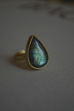 Anillo Mineral Labradorita ▽ Listo para entregar - comprar online