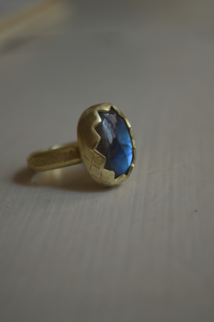 Imagen de Anillo Mineral Labradorita ▽ Listo para entregar