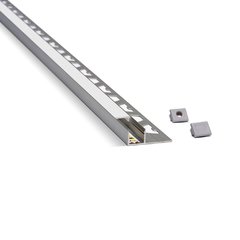 Guardacanto LED Quadra Simple - Aluminio Anodizado -