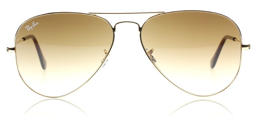 Ray Ban 3025 Aviator Sepia degrad kristall optica