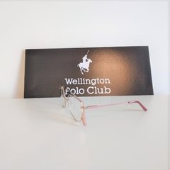 Polo Wellington mod 2066 lila opaco y dorado - comprar online