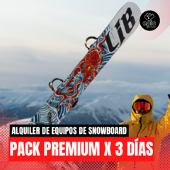Pack Premium Snowboard 3 Días