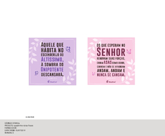 QUADRO CARDS MENSAGENS 12x12cm - FRASES FÉ - Destak Presentes & Encantos 