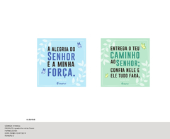 QUADRO CARDS MENSAGENS 12x12cm - FRASES FÉ - loja online
