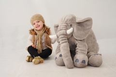 Pelúcia Almofada Elefante G - 80cm - Mury Baby - Destak Presentes & Encantos 
