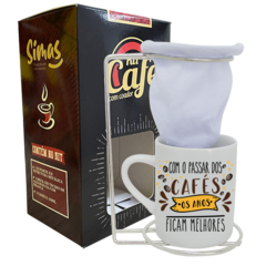 KIT CANECA CAFE COM FILTRO - COFFEE LOVER - PASSAR DOS CAFES