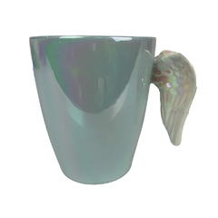 Caneca de Porcelana 3D Azul com Asas Anjo 380ml 9x8.5cm - comprar online
