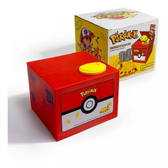 Cofre Cofrinho Animado Automático Pokémon Pikachu Pega Moeda