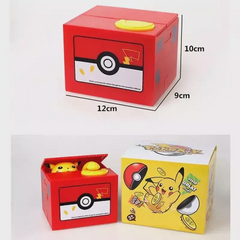 Cofre Cofrinho Animado Automático Pokémon Pikachu Pega Moeda - Destak Presentes & Encantos 