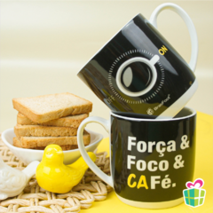 CANECA PORCELANA URBAN 300ML - FOCO FORCA E CAFE na internet