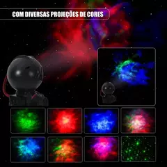 Luminaria Projetor De Luz Astronauta Galaxy Ligth Estrelas na internet