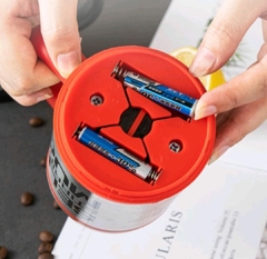 Caneca Mixer Shake Inox 350ml Misturador Café Leite Vermelha - Destak Presentes & Encantos 