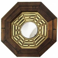 Quadro Baguá Espelho 18cm Feng Shui