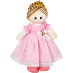 Boneca Pano Princesa Bela Tamanho M - 33cm