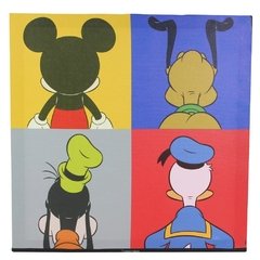 QUADRO CANVAS MICKEY E AMIGOS 40X40CM