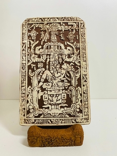 Placa maia retangular com suporte 14 cm - comprar online