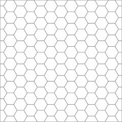 36 Hexagonal blanco liso