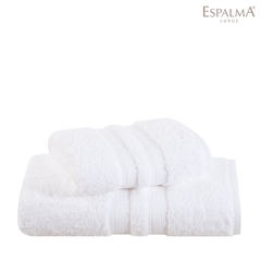 Juego de toalla y toallón Espalma Luxus Egipcio Clásico Blanco