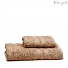 Juego de toalla y toallón Espalma Luxus Egipcio Clásico Tostadoo. Tamaños: Toalla cara: 48 x 90 cm Toallón: 90 x 160 cm Color: Tostado