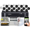 Kit CFTV 16 Câmeras VHD 1010 B G5 MHDX 1116 Sem HD