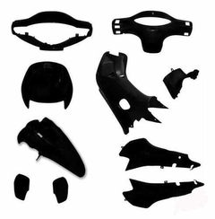 KIT DE PLASTICOS GILERA SMASH 10 PIEZAS NEGRO