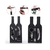 Set vino forma botella grande x5 accesorios en internet