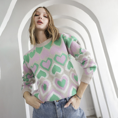 Sweater corazones - Malena moda femenina
