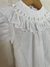 Blusa punto smock bordado blanco - comprar online