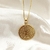 Colar Medalha Pai Nosso Banhado em Ouro 18k - comprar online