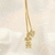Colar Gravatinha com pingente de Menina e Coração cravejado em Zircônia Banhado em Ouro 18k - comprar online