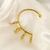 Piercing Ear Cuff de Cobra Banhado em ouro 18k - comprar online
