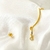 Brinco e Piercing com ponto de luz Banhado em ouro 18k - comprar online