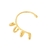 Piercing Ear Cuff de Cobra Banhado em ouro 18k