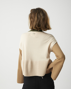 SWEATER BLOCK TRICOLOR PUFF - comprar online