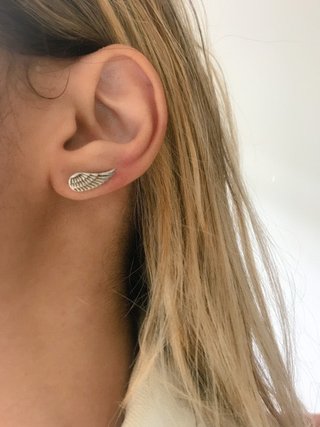 BRINCO EAR CUFF ASA DE PRATA 925