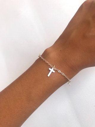 PULSEIRA CRUZ DE PRATA