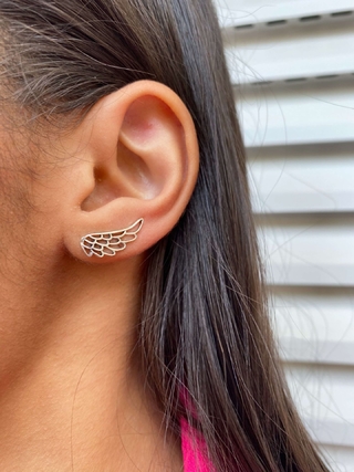 BRINCO EAR CUFF ASA VAZADA DE PRATA